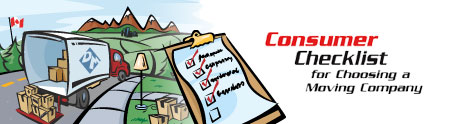 The Consumer Checklist for Choosing a Moving Company Truck and Checklist
