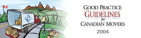 Good Practice Guidelines for Canadian Movers Good Practice Guidelines for Canadian Movers