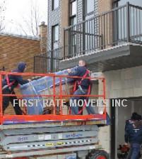 Ottawa Furniture Hoisting with Scissor Lift
