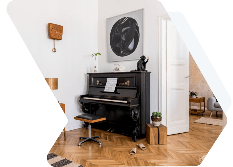 A piano in an Ottawa apartment